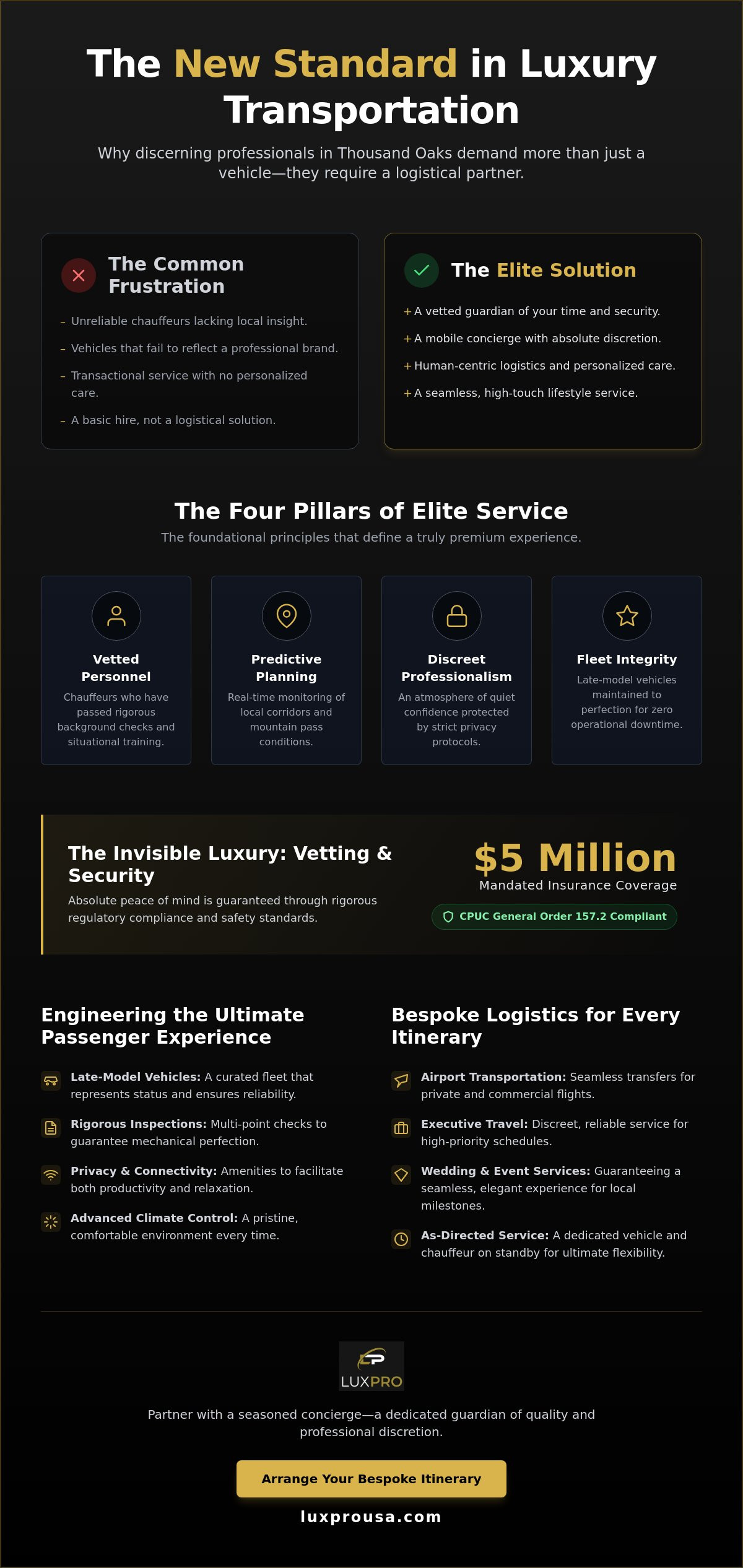 Luxury Limousine Service in Thousand Oaks: The 2026 Elite Transportation Guide