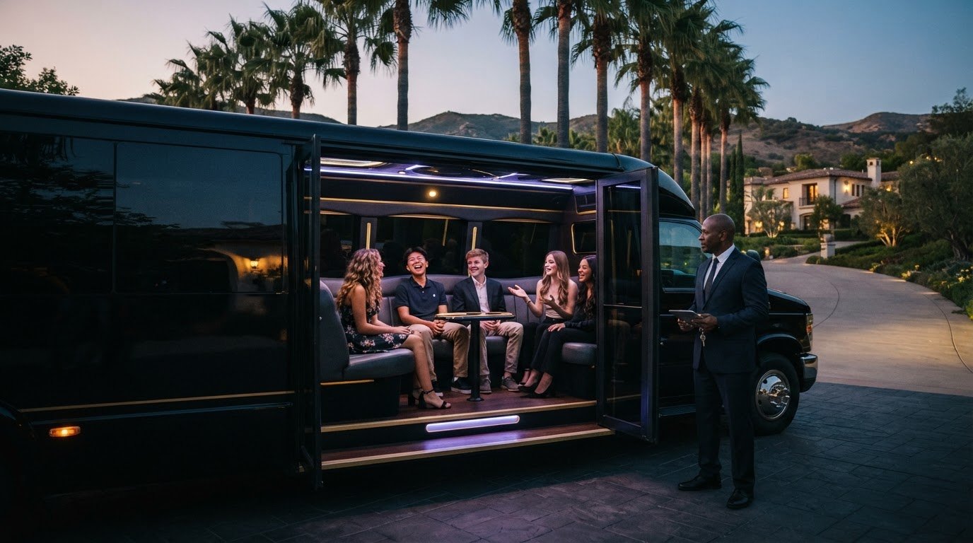 Calabasas Party Bus for Teens: Interiors, Rides and Service